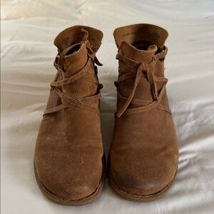 Born Brown Suede Ankle Boots